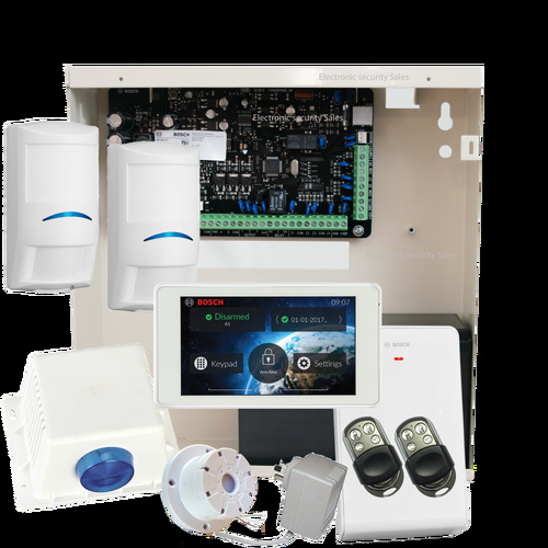 Bosch Solution 3000 Wireless Kit with 5" Touchscreen, 2x Premium Remotes and 2x Wireless Tritech's