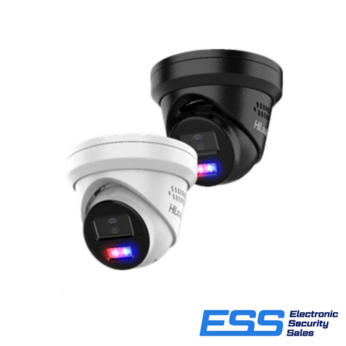 HIKVISION HILOOK T289H-MU-SL 8MP TURRET, BLACK, BLUE /RED, FIXED 2.8MM, IR 30M, MIC