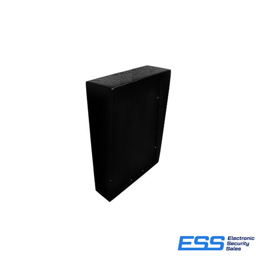 RIK Bollard Surface Mount Double Width Rainshield Housing with Plate H:335mm x W:288mm Black