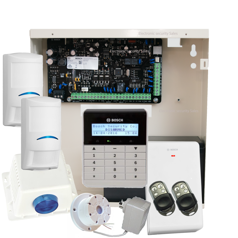 Bosch Solution 3000 Wireless Kit with Alphanumeric Keypad, 2x Premium