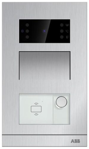ABB Video outdoor station, 1 pushbutton, stainless steel, with NFC/IC card reader (M21322P1-S)