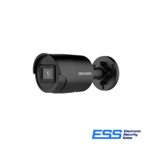 HIKVISION ACUSENSE 2CD2086G2-IU 8MP MINI BULLET, BLACK, FIXED 2.8MM, IR 40M, MIC