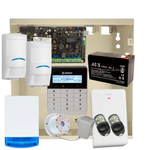 Bosch Solution 3000 Wireless Kit with Alphanumeric Keypad, 2x Premium Remotes and 2x Wireless PIR's