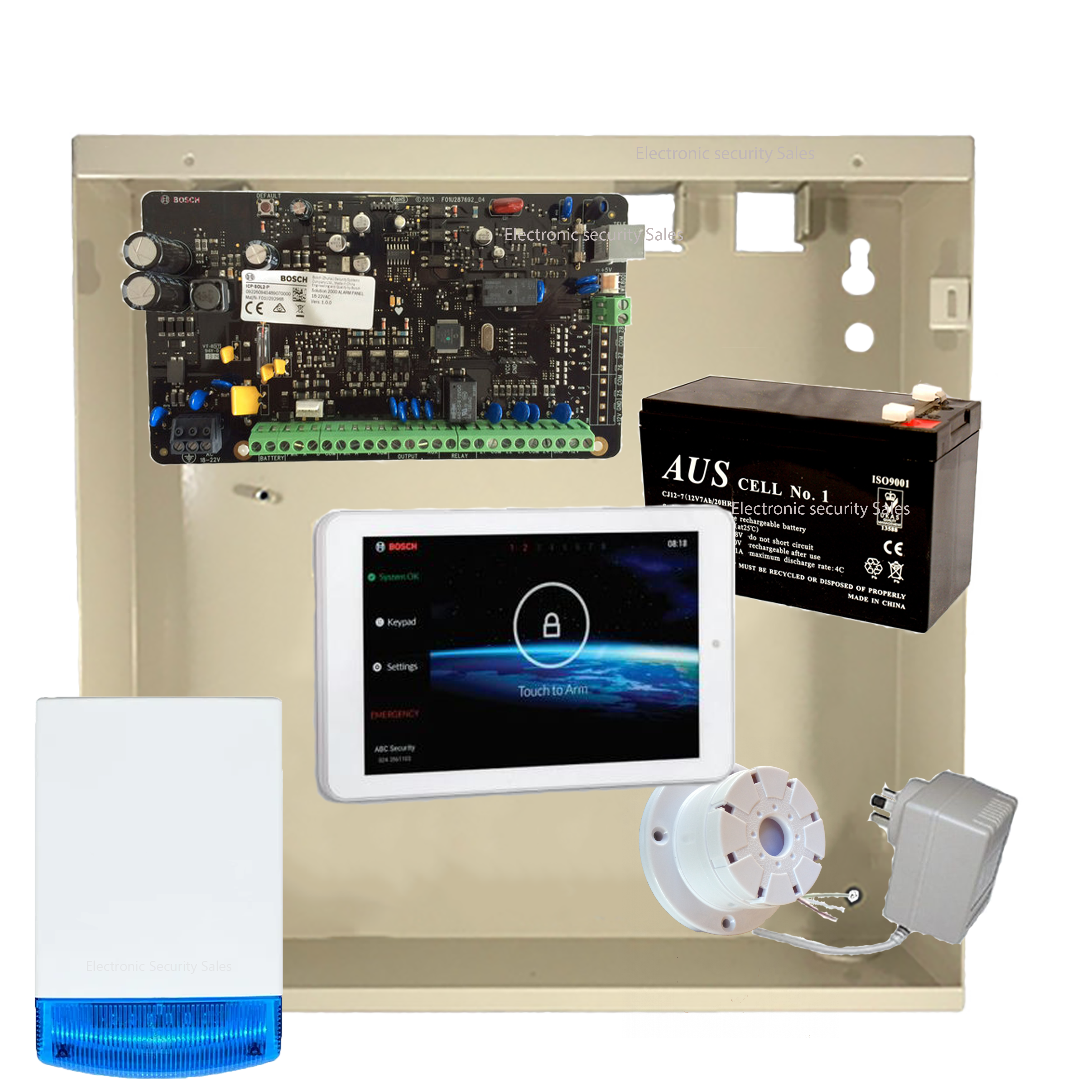 Bosch Solution 2000 Kit with 7" Touchscreen, without Detectors