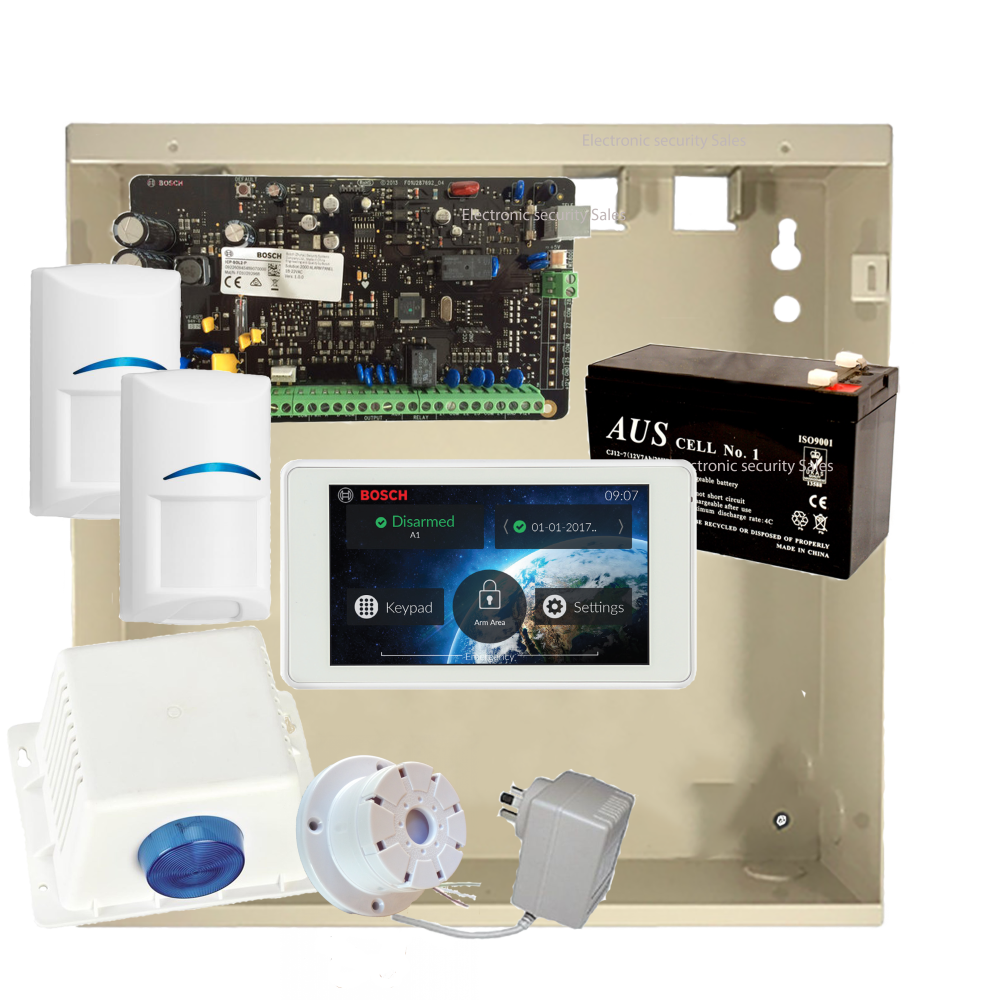 Bosch Solution 2000 Kit with 5" Touchscreen and 2x PIR's