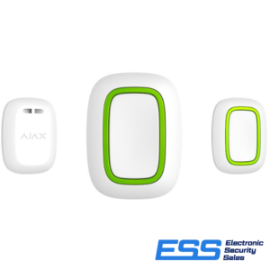 AJAX - Button - Smart Wireless Programable Button - Panic or for use with Automation Devices, Garage Door, Smart Scenarios (White) (E44017)