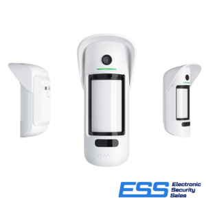 AJAX - Motion Cam Outdoor - 2 Way WL External Pet PIR Motion Detector with Snap Shot  Camera to Verify Alarms (Includes Outdoor Hood) (E44031)