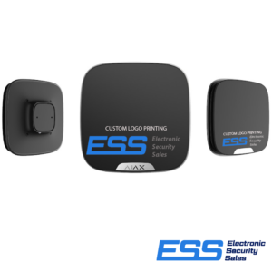 AJAX - Street Siren Double Deck - Wireless Outdoor Siren complete with Front Logo Plate & adapter - Black -  Includes 1 x AJASSDDBPB Brand Plate(E44037-BLK)