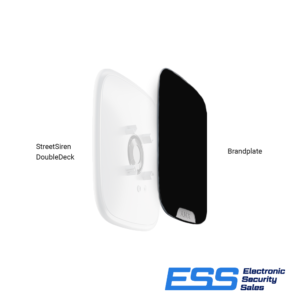 AJAX - AJASSDDBPB  Street Siren Double Deck Brand Plates (Price Per 1 Piece) (Black)