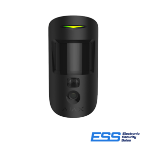 AJAX - MotionCam PhoD - 2 Way Wireless Pet PIR Motion Detector with Snap Shot Camera to Verify Alarms, Photo On Demand and on Scenario (Black) (E44057-BLK)