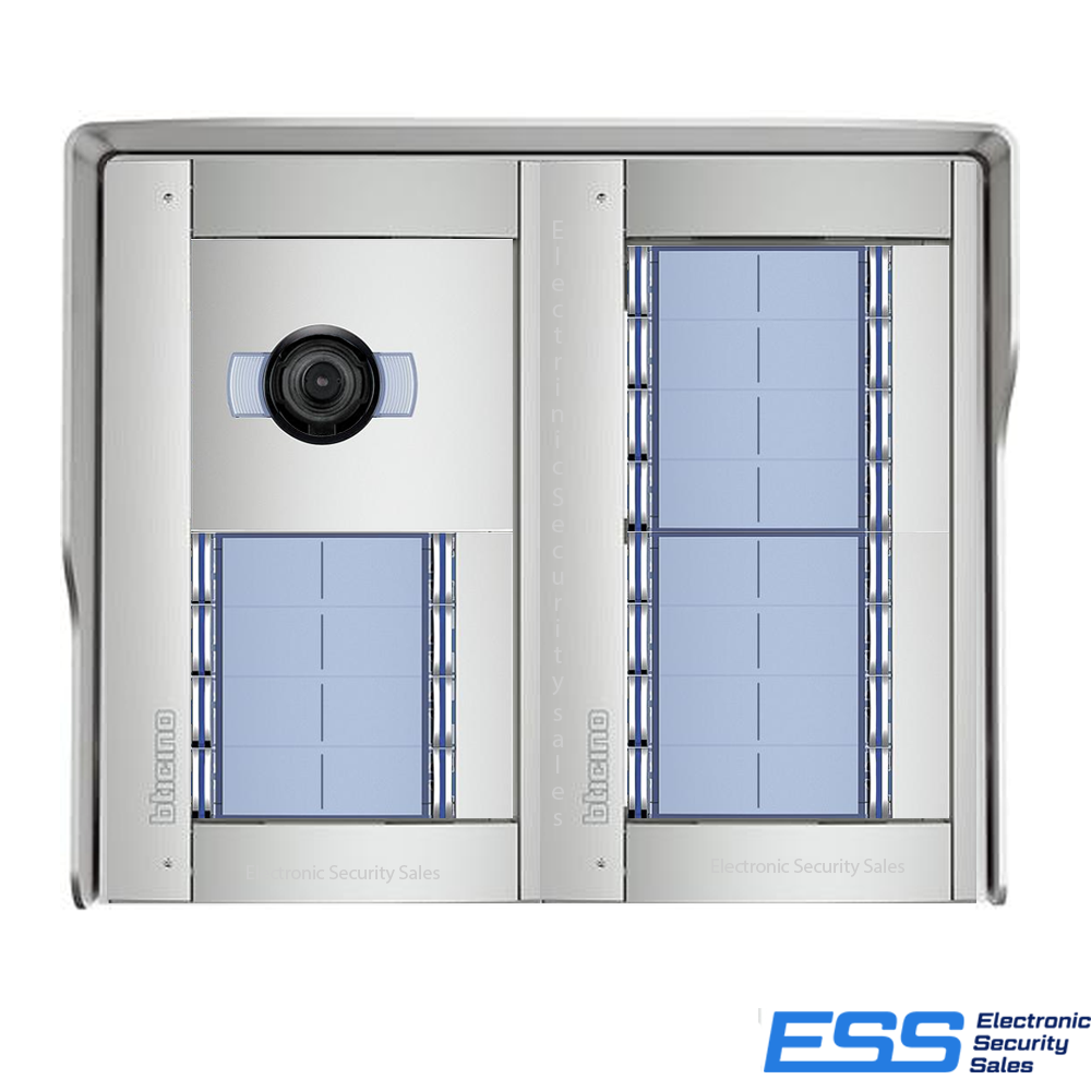 Bticino New Sfera 2W EP Kit - 24 DBL PB A/v Surface Mount- With Door Lock Relay