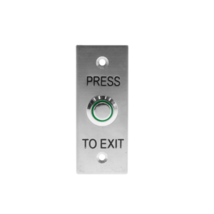 Request to Exit Button, Stainless Steel, Mullion Mount