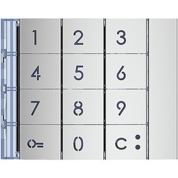 Bticino 353001 SFERA KEYBOARD FRONT COVER ALLMETAL (E62205)